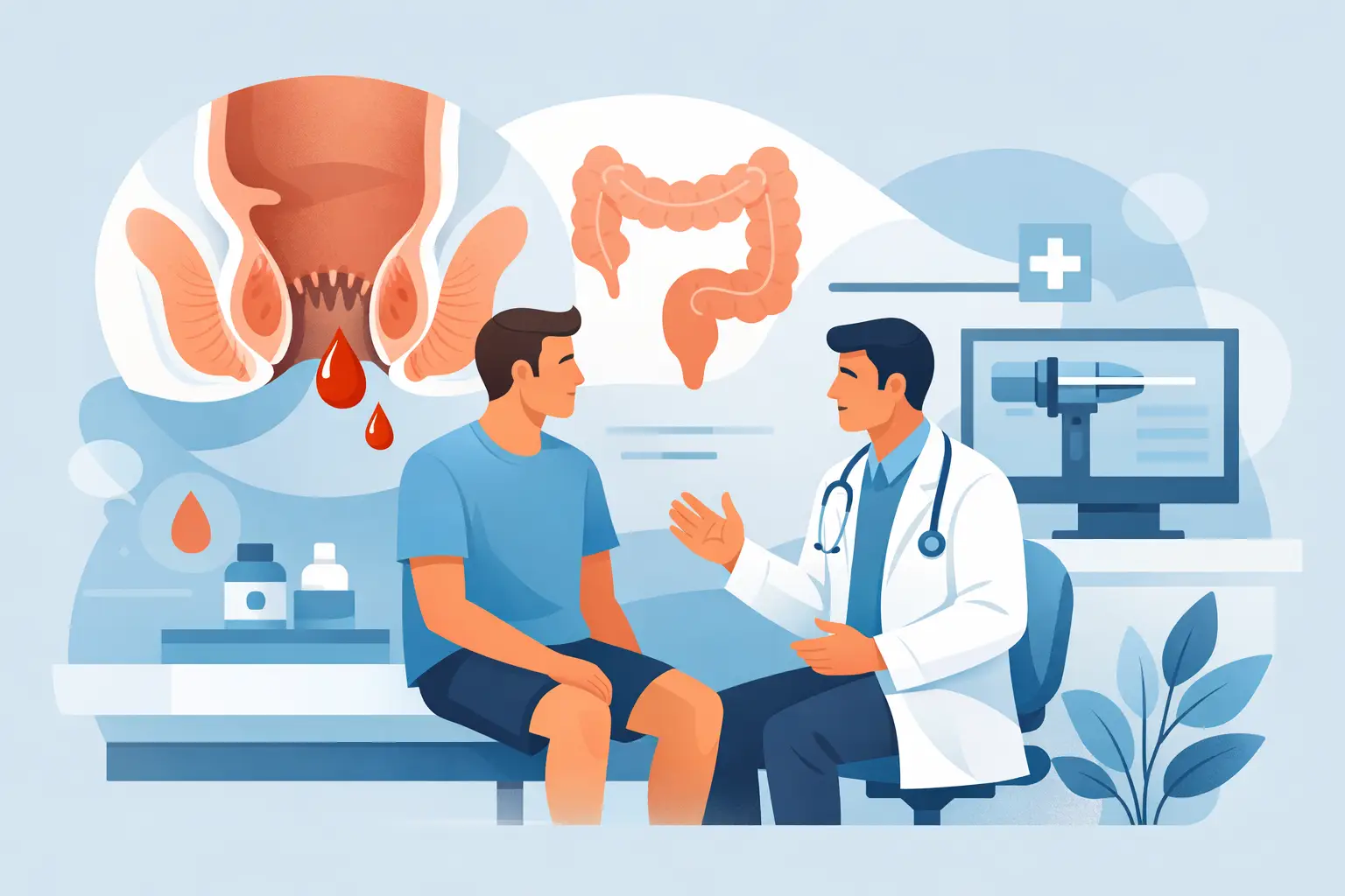 Consult proctologic pentru sangerare anala